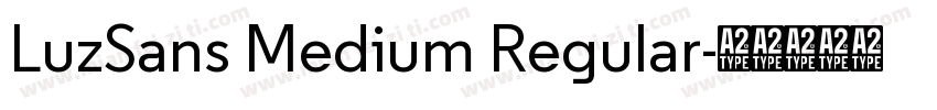 LuzSans Medium Regular字体转换